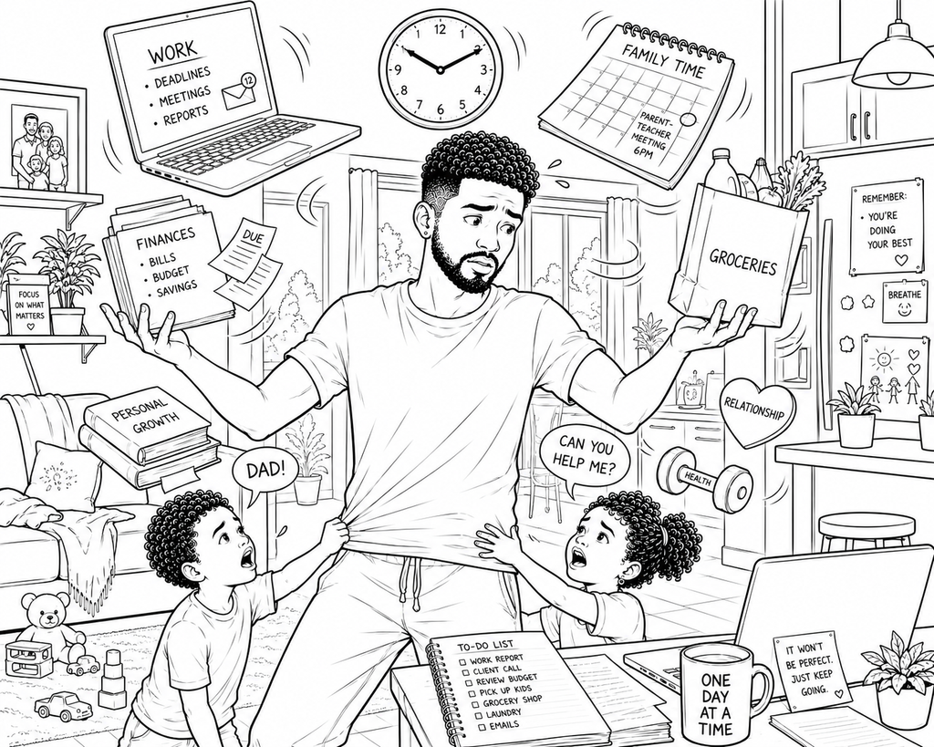His Journey: A Coloring Book & Reflection Journal for Men