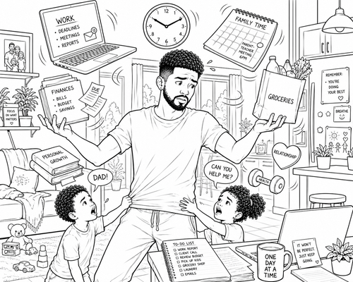 His Journey: A Coloring Book & Reflection Journal for Men